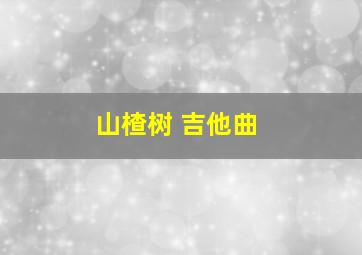 山楂树 吉他曲